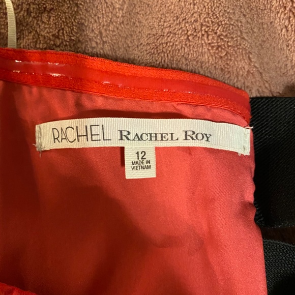 Red Mini Dress With Pockets Size 12 - Picture 5 of 6